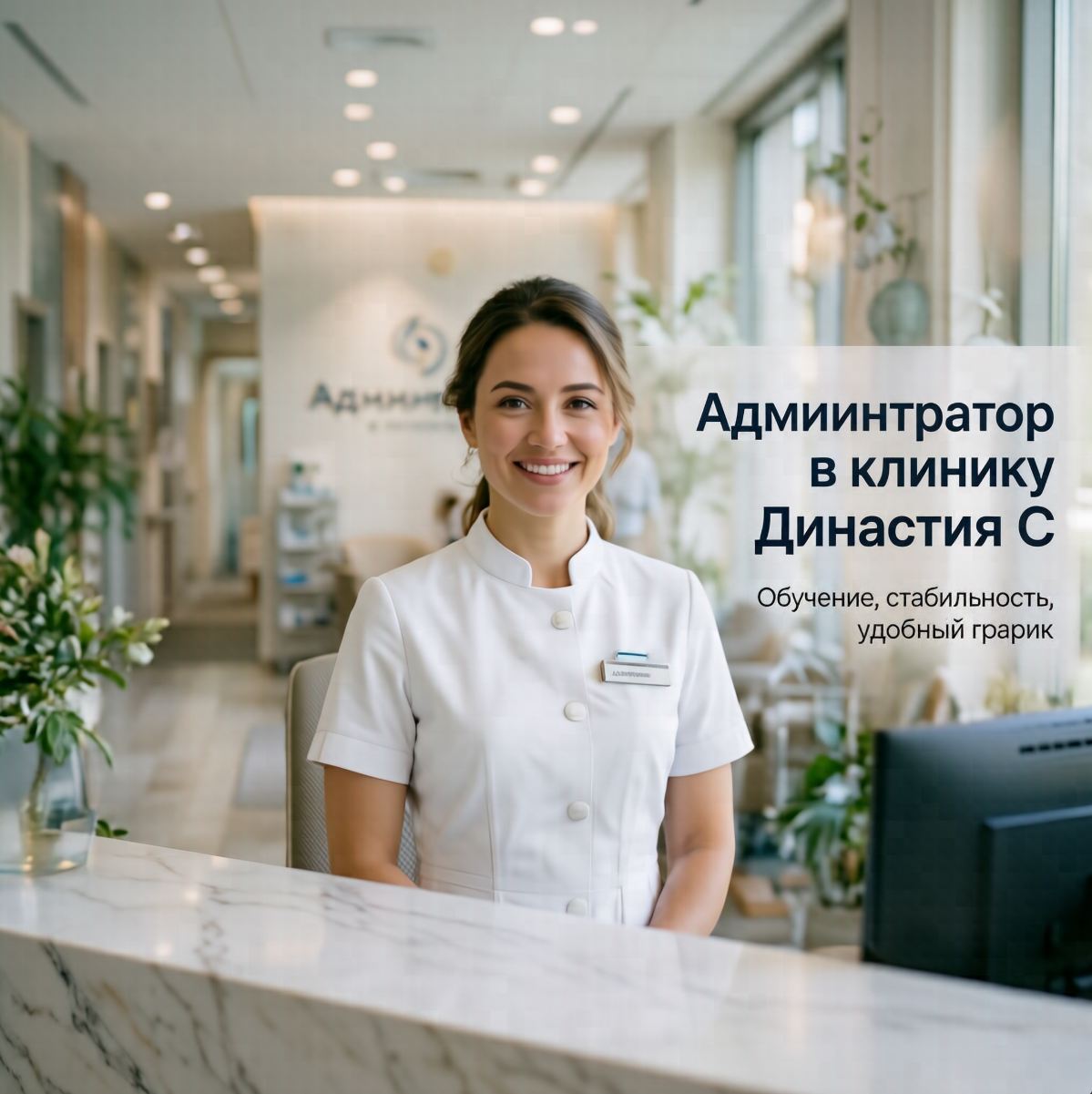 Работа администратором в стоматологию Династия С